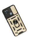 BFS  Realme C11 2021 Kılıf Pars Lens Yüzüklü Silikon - Gold