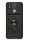 BFS  Realme C11 2021 Kılıf Pars Lens Yüzüklü Silikon - Siyah