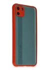 BFS  Realme C11 Kılıf Miami Şeffaf Silikon - Kırmızı