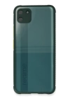 BFS  Realme C11 Kılıf Miami Şeffaf Silikon - Koyu Yeşil