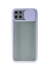 BFS  Realme C11 Kılıf Palm Buzlu Kamera Sürgülü Silikon - Lila
