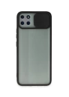 BFS  Realme C11 Kılıf Palm Buzlu Kamera Sürgülü Silikon - Siyah