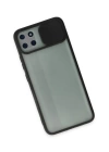 BFS  Realme C11 Kılıf Palm Buzlu Kamera Sürgülü Silikon - Siyah