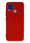 BFS  Realme C15 Kılıf Nano içi Kadife Silikon - Kırmızı