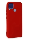 BFS  Realme C15 Kılıf Nano içi Kadife Silikon - Kırmızı