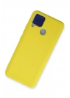 BFS  Realme C15 Kılıf Nano içi Kadife Silikon - Sarı