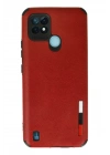 BFS  Realme C21 Kılıf Loop Deri Silikon - Kırmızı