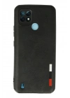 BFS  Realme C21 Kılıf Loop Deri Silikon - Siyah
