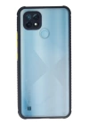 BFS  Realme C21 Kılıf Miami Şeffaf Silikon - Lacivert