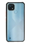 BFS  Realme C21 Kılıf Miami Şeffaf Silikon - Siyah