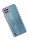 BFS  Realme C21 Kılıf Montreal Silikon Kapak - Mor
