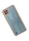BFS  Realme C21 Kılıf Montreal Silikon Kapak - Pembe