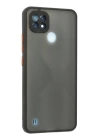 BFS  Realme C21 Kılıf Montreal Silikon Kapak - Siyah