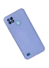 BFS  Realme C21 Kılıf Nano içi Kadife Silikon - Lila