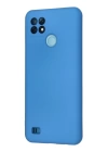BFS  Realme C21 Kılıf Nano içi Kadife Silikon - Mavi
