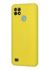 BFS  Realme C21 Kılıf Nano içi Kadife Silikon - Sarı