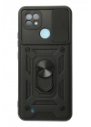 BFS  Realme C21 Kılıf Pars Lens Yüzüklü Silikon - Siyah