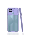 BFS  Realme C21 Kılıf Platin Kamera Koruma Silikon - Lila