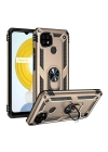 BFS  Realme C21 Kılıf Sofya Yüzüklü Silikon Kapak - Gold