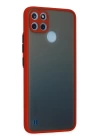 BFS  Realme C21Y Kılıf Montreal Silikon Kapak - Kırmızı