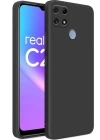 BFS Realme C25 Kılıf First Silikon - Siyah