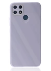 BFS  Realme C25 Kılıf Glass Kapak - Lila