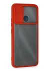 BFS  Realme C25 Kılıf Palm Buzlu Kamera Sürgülü Silikon - Kırmızı