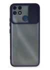 BFS  Realme C25 Kılıf Palm Buzlu Kamera Sürgülü Silikon - Lacivert