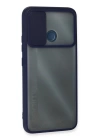 BFS  Realme C25 Kılıf Palm Buzlu Kamera Sürgülü Silikon - Lacivert