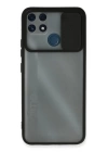 BFS  Realme C25 Kılıf Palm Buzlu Kamera Sürgülü Silikon - Siyah