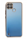 BFS Realme C25Y Kılıf Lensli Silikon - Gold