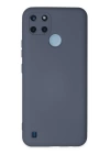 BFS  Realme C25Y Kılıf Nano içi Kadife Silikon - Gri
