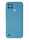 BFS  Realme C25Y Kılıf Nano içi Kadife Silikon - Mavi