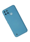 BFS  Realme C25Y Kılıf Nano içi Kadife Silikon - Mavi