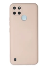 BFS  Realme C25Y Kılıf Nano içi Kadife Silikon - Pudra