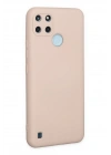 BFS  Realme C25Y Kılıf Nano içi Kadife Silikon - Pudra