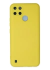 BFS  Realme C25Y Kılıf Nano içi Kadife Silikon - Sarı