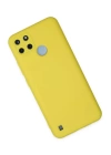 BFS  Realme C25Y Kılıf Nano içi Kadife Silikon - Sarı