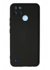BFS  Realme C25Y Kılıf Nano içi Kadife Silikon - Siyah