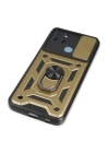 BFS  Realme C25Y Kılıf Pars Lens Yüzüklü Silikon - Gold
