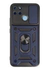 BFS  Realme C25Y Kılıf Pars Lens Yüzüklü Silikon - Lacivert