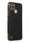 BFS  Realme C25Y Kılıf Volet Silikon - Siyah