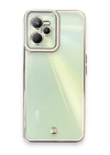 BFS  Realme C35 Kılıf Liva Lens Silikon - Beyaz