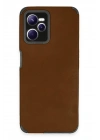 BFS  Realme C35 Kılıf Loop Deri Silikon - Kahverengi
