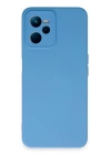 BFS  Realme C35 Kılıf Nano içi Kadife Silikon - Mavi