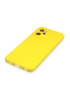 BFS  Realme C35 Kılıf Nano içi Kadife Silikon - Sarı