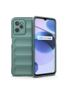 BFS  Realme C35 Kılıf Optimum Silikon - Koyu Yeşil