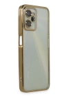 BFS  Realme C35 Kılıf Razer Lensli Silikon - Gold