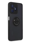 BFS  Realme C53 Kılıf Montreal Yüzüklü Silikon Kapak - Siyah