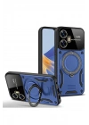 BFS Realme C55 Kılıf Joy Lens Standlı Kapak - Lacivert